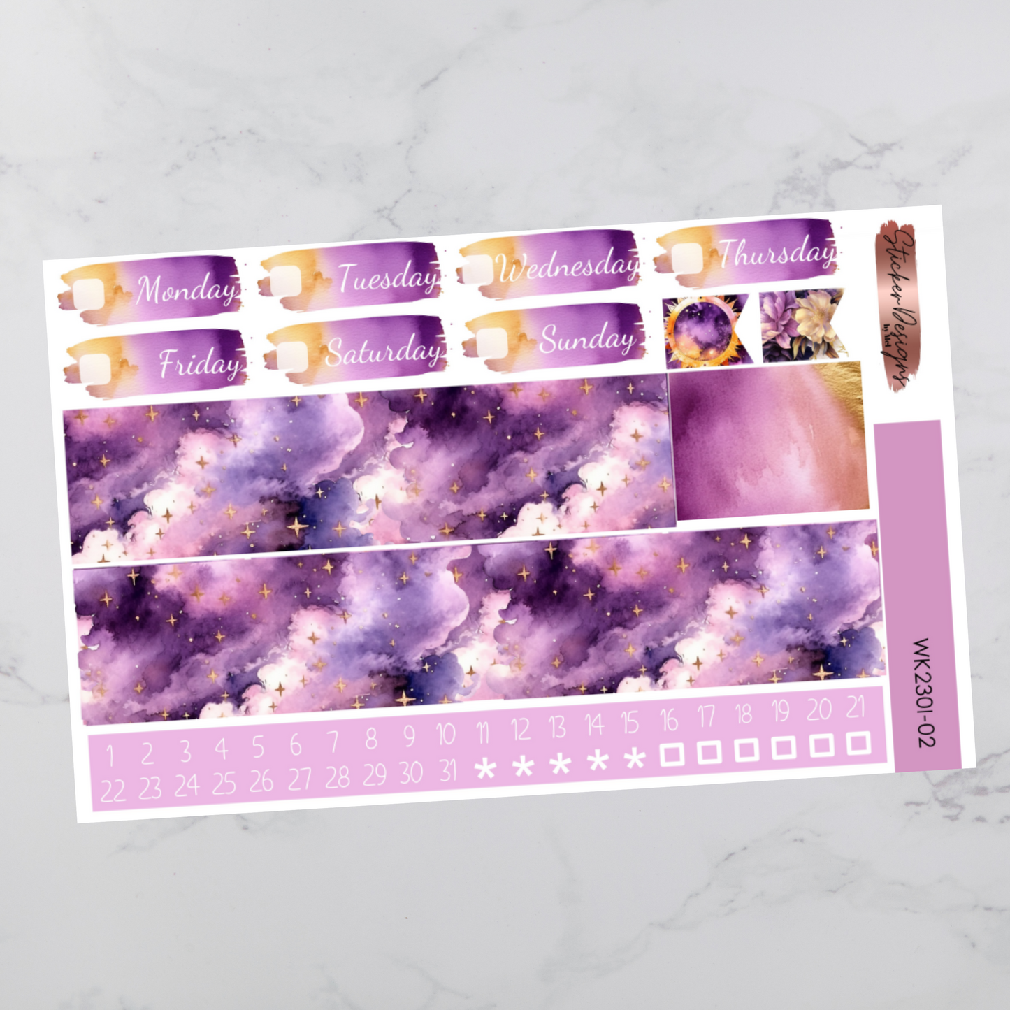 Weekly Kit 2301 - Zodiac - Vertical Layout