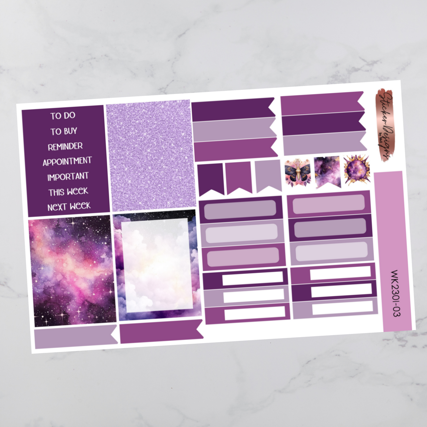 Weekly Kit 2301 - Zodiac - Vertical Layout