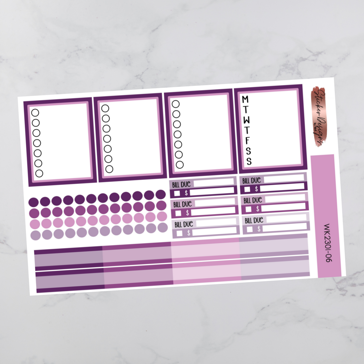 Weekly Kit 2301 - Zodiac - Vertical Layout