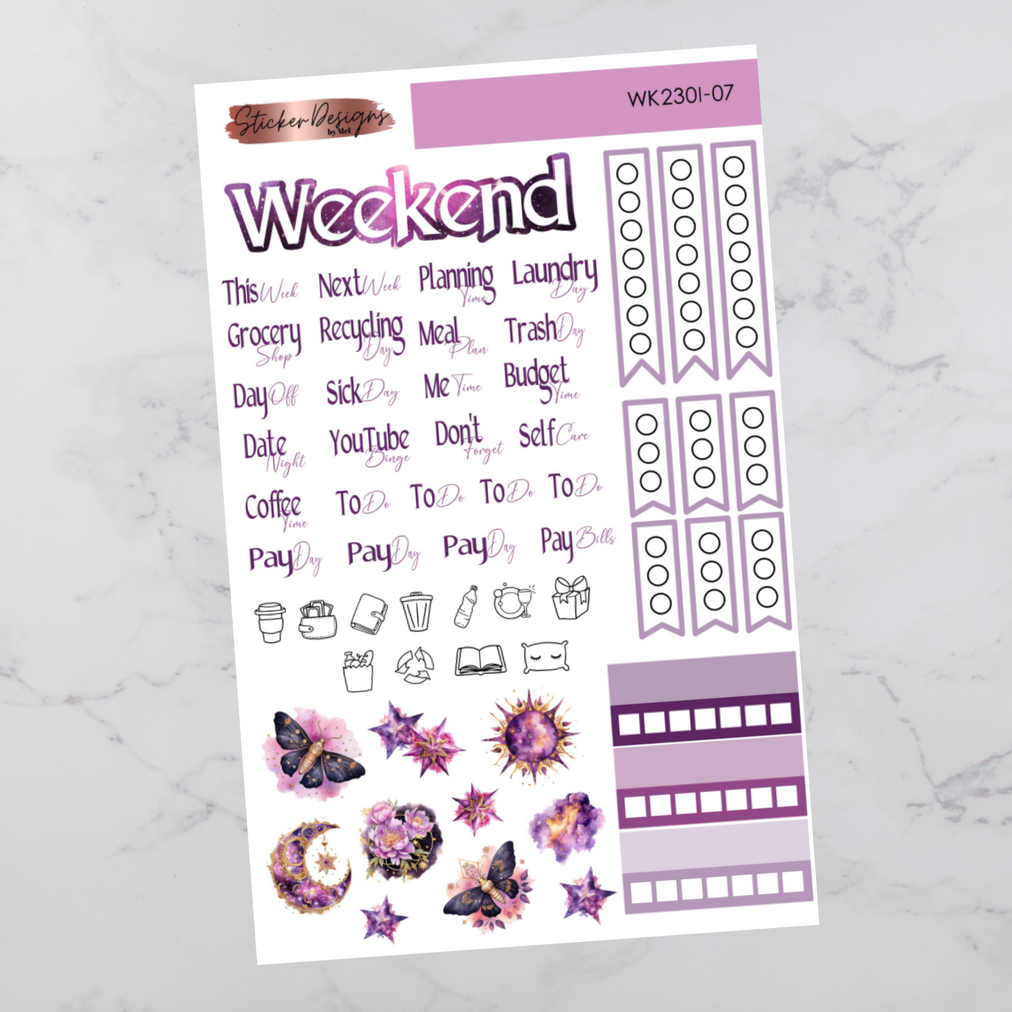 Weekly Kit 2301 - Zodiac - Vertical Layout