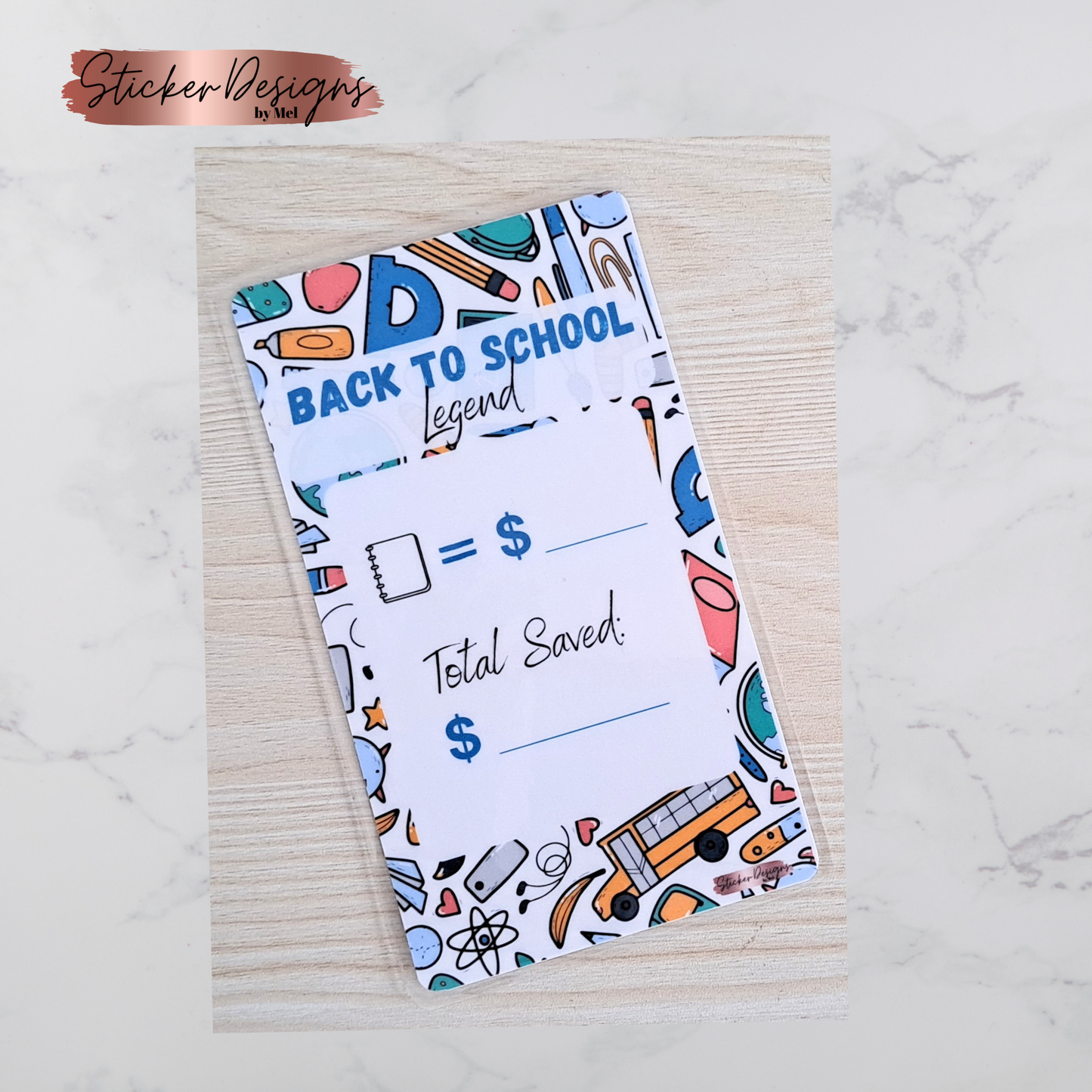 Back to School - Savings Challenge - Laminated