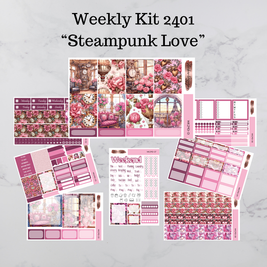 Weekly Kit 2401 - Steampunk Love - Vertical Layout