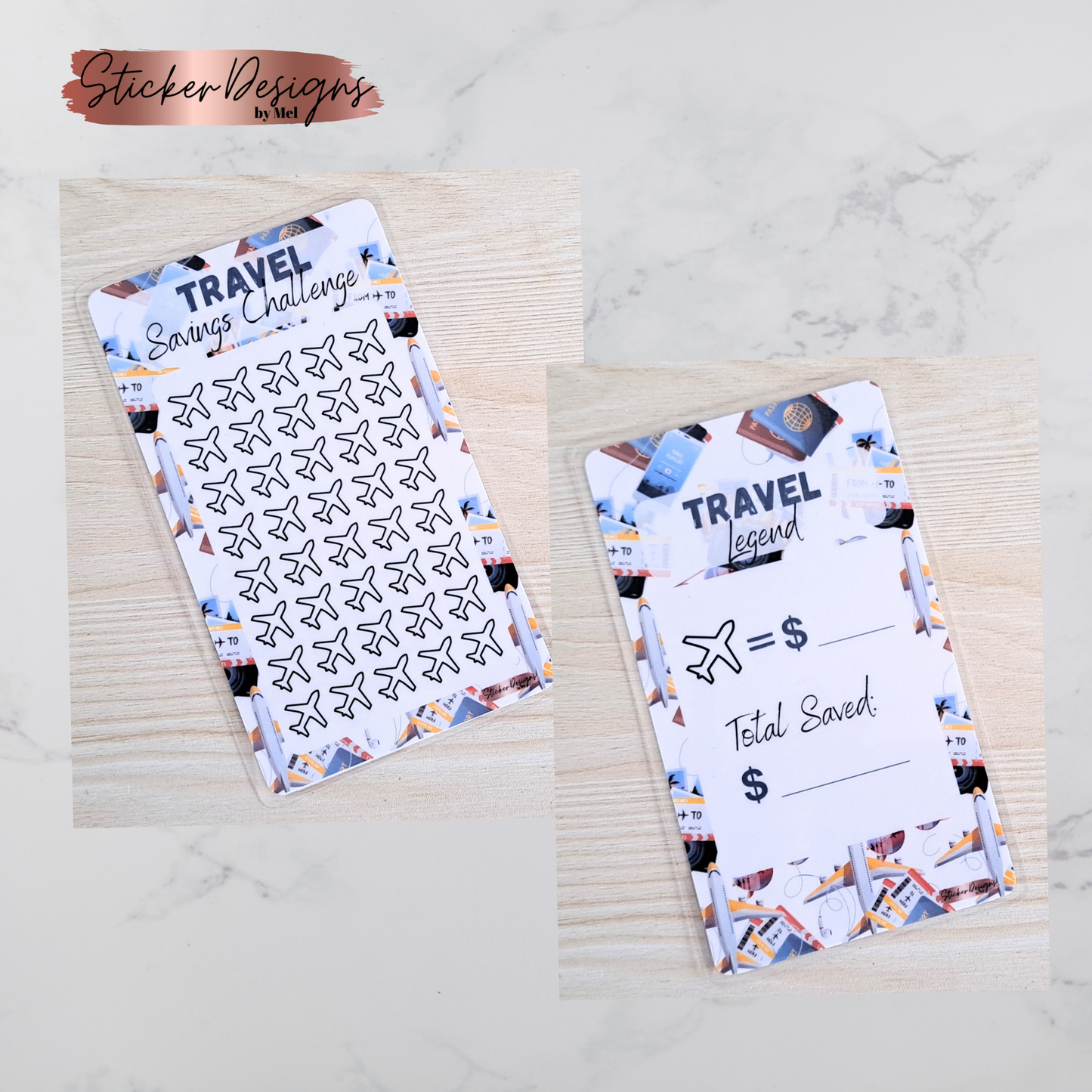 Travel - Savings Challenge - Laminated