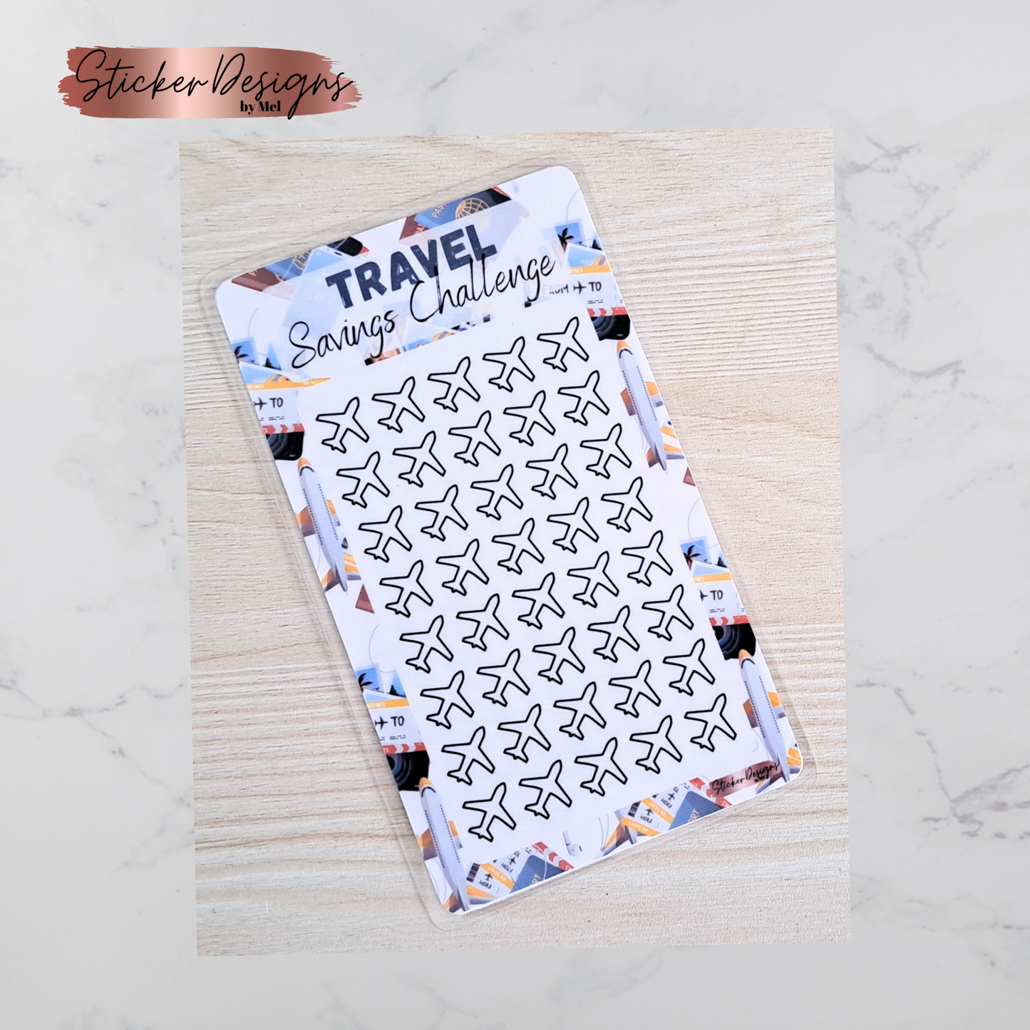Travel - Savings Challenge - Laminated