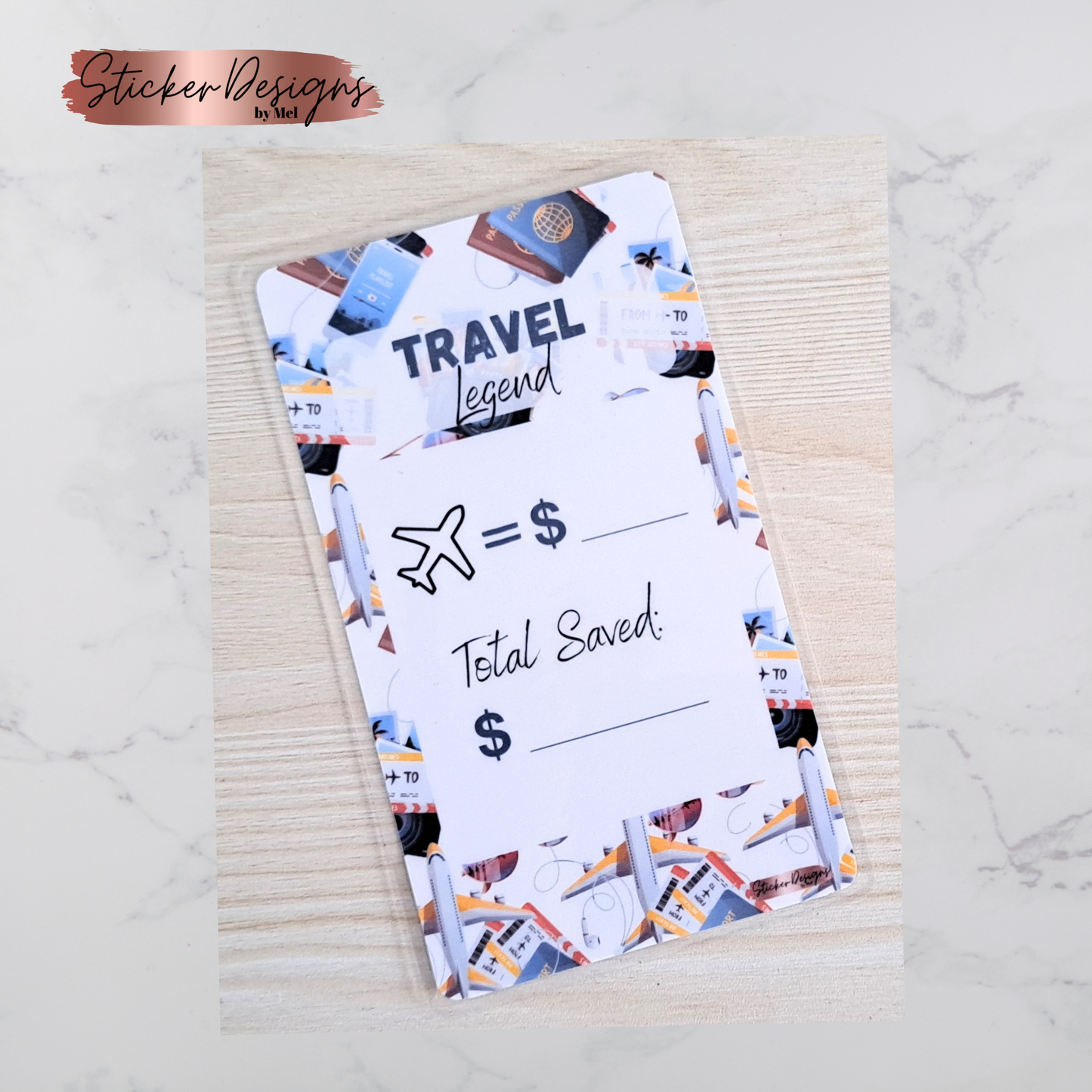 Travel - Savings Challenge - Laminated