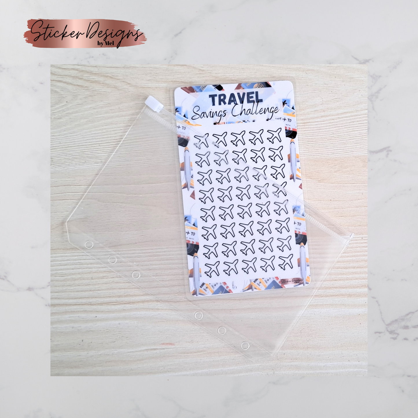 Travel - Savings Challenge - Laminated