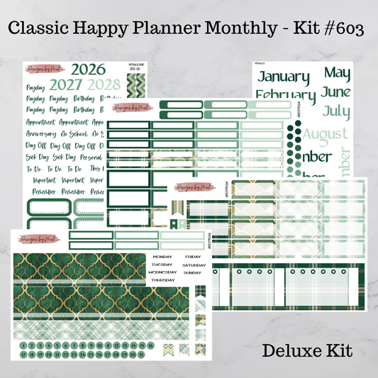 MTH 603 - Classic Happy Planner Monthly