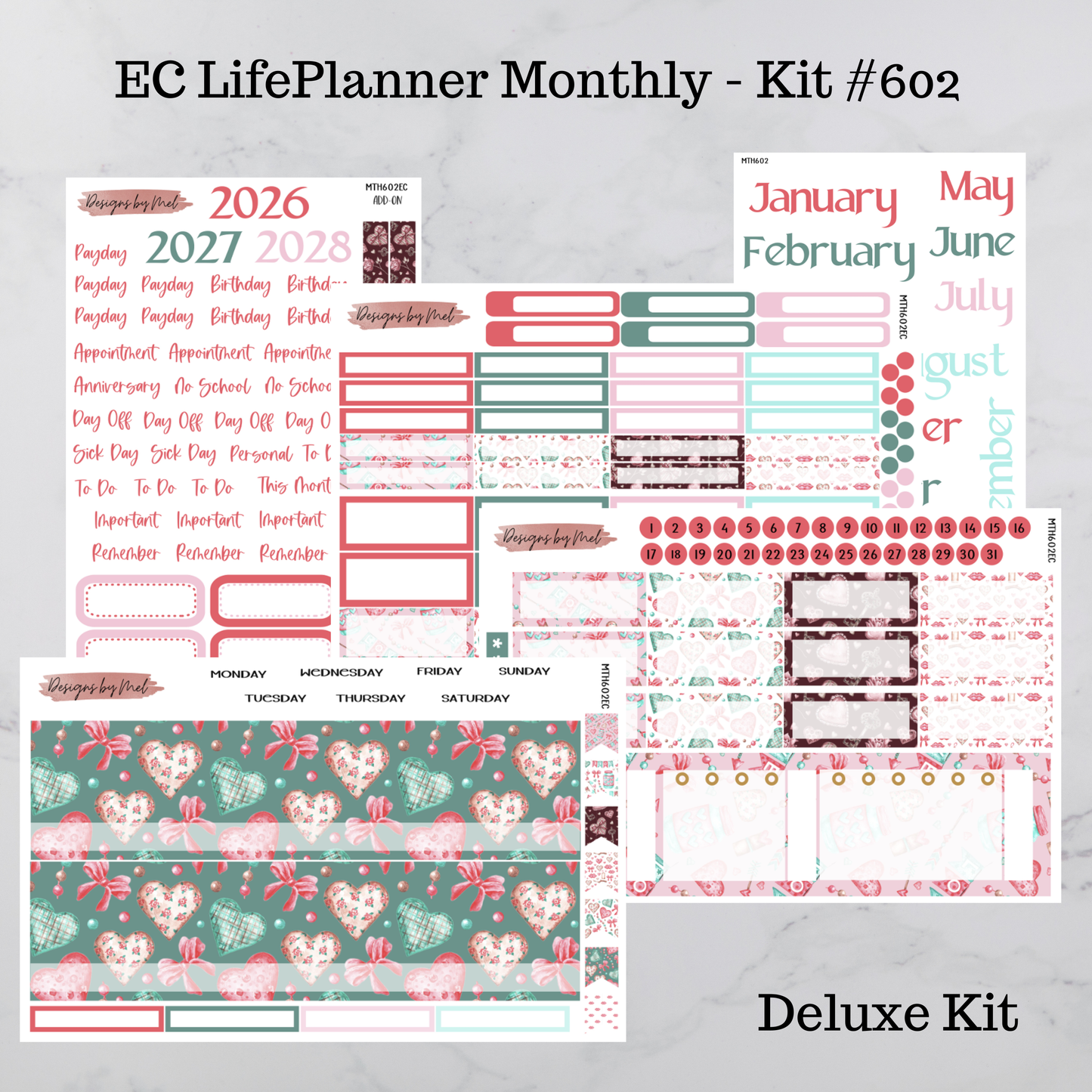 MTH 602 - Erin Condren 7x9 Monthly