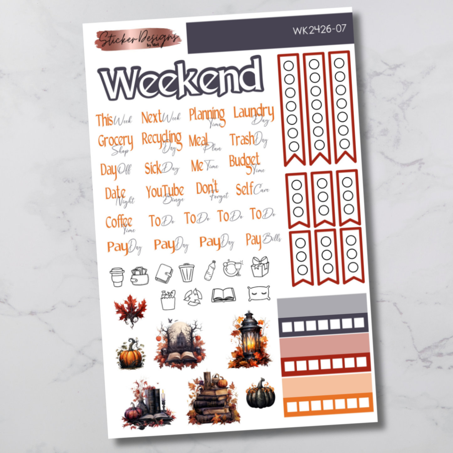 Weekly Kit 2426 - Gothic Fall - Vertical Layout