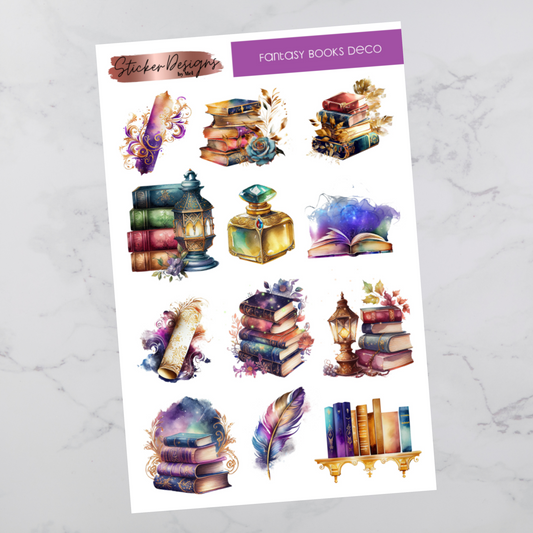 Fantasy Books  - Deco Stickers
