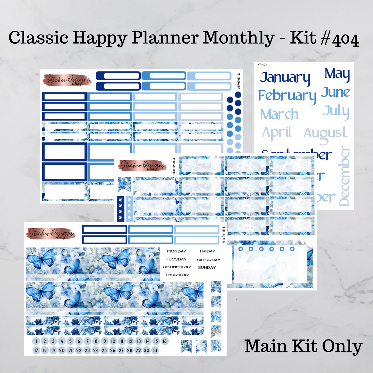 MTH 404 - Classic Happy Planner Monthly