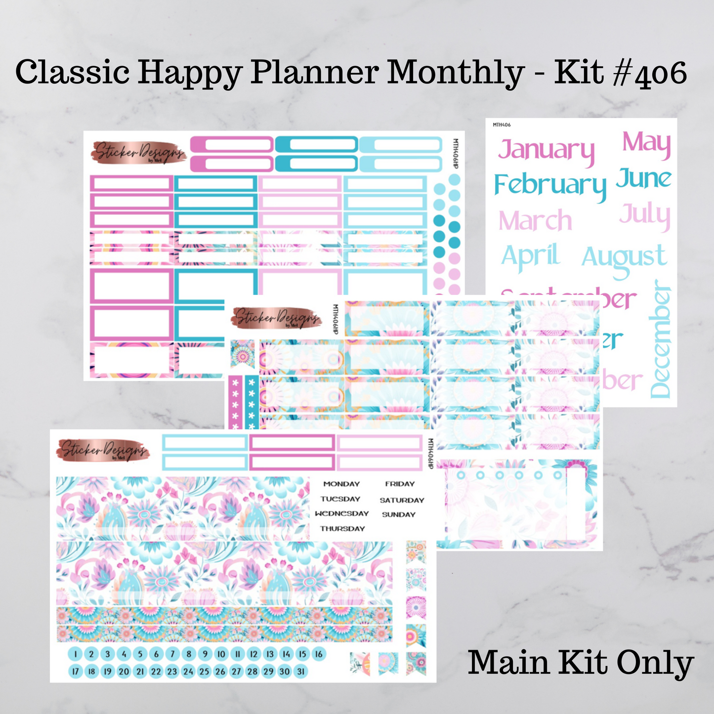 MTH 406 - Classic Happy Planner Monthly