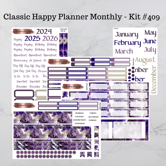 MTH 409 - Classic Happy Planner Monthly