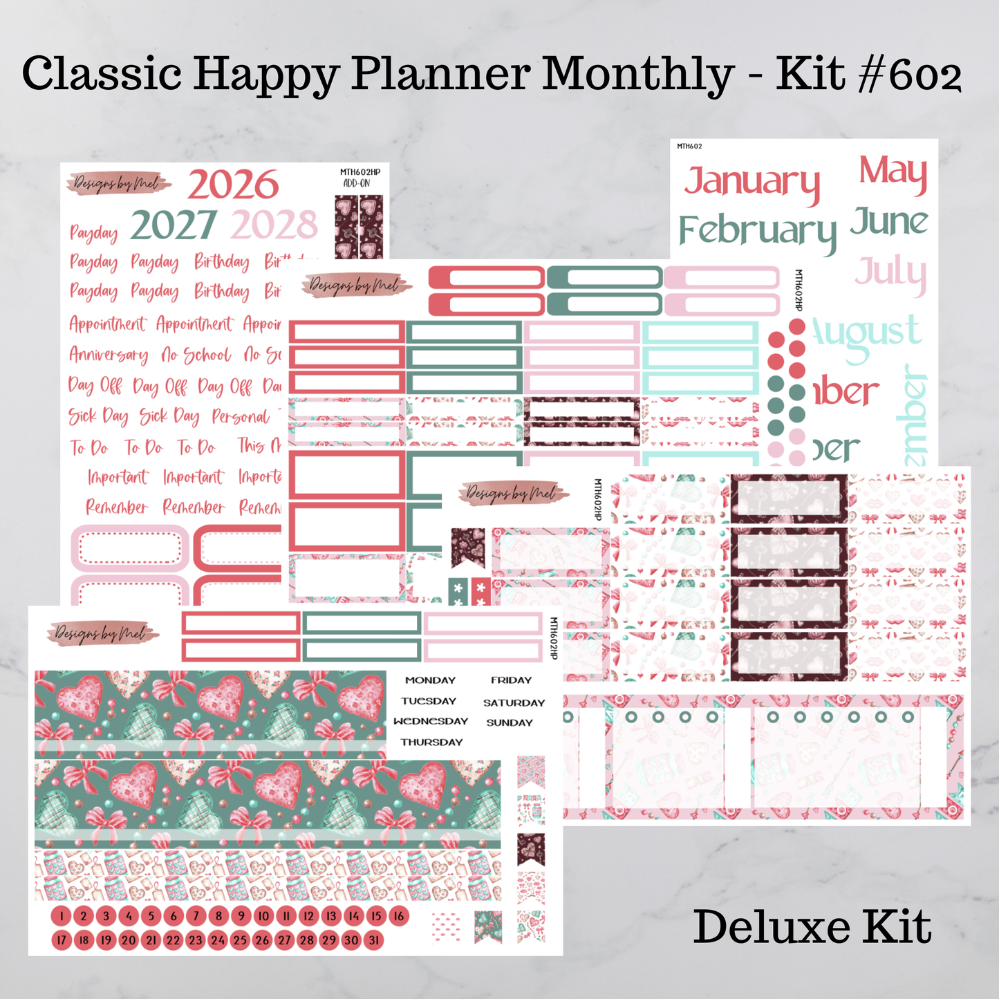 MTH 602 - Classic Happy Planner Monthly