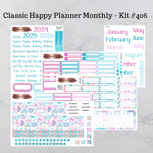 MTH 406 - Classic Happy Planner Monthly