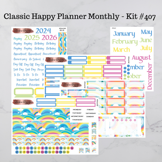 MTH 407 - Classic Happy Planner Monthly