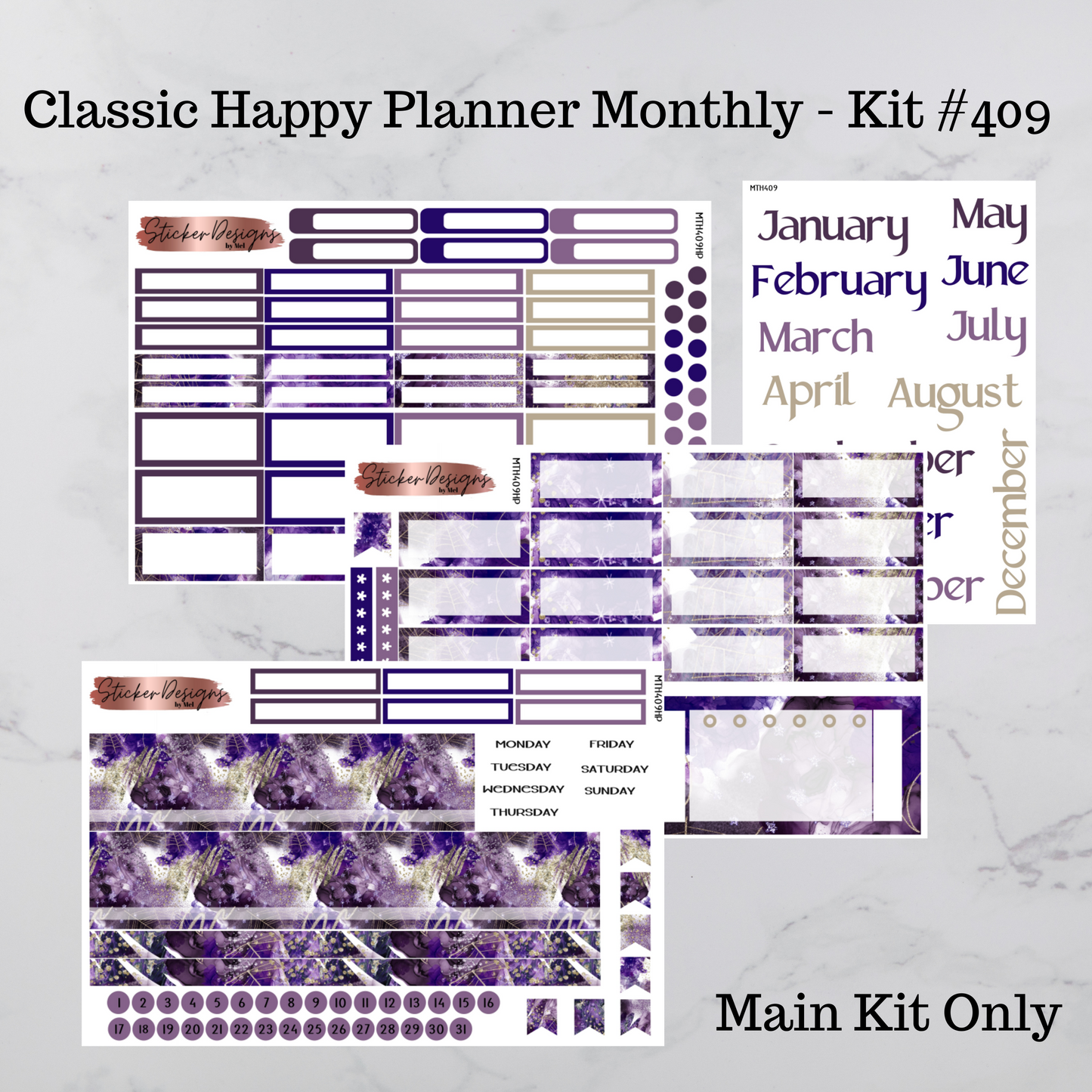 MTH 409 - Classic Happy Planner Monthly