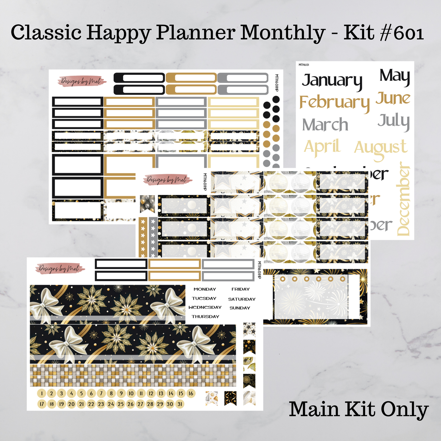 MTH 601 - Classic Happy Planner Monthly