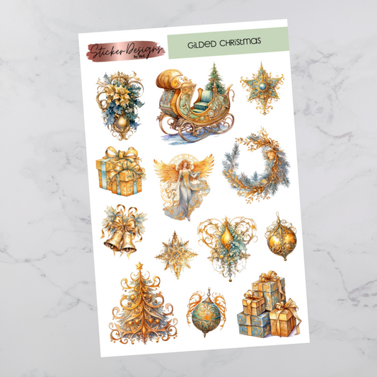 Gilded Christmas Deco - Deco Stickers