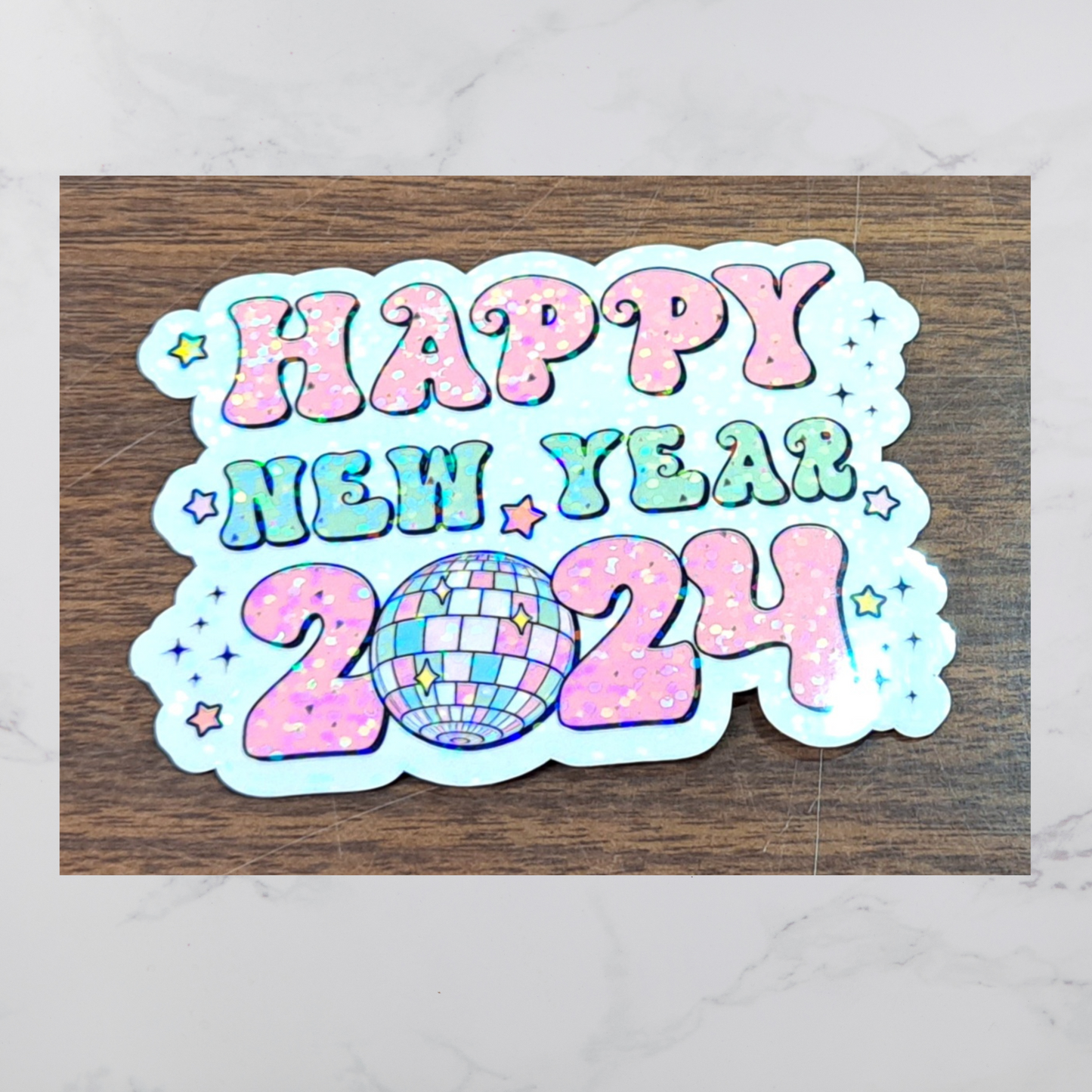 Happy New Year 2024 Diecut