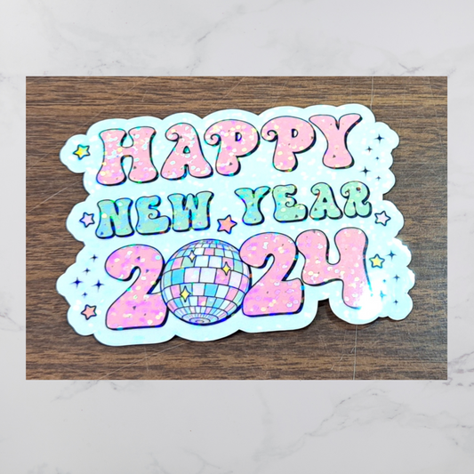 Happy New Year 2024 Diecut