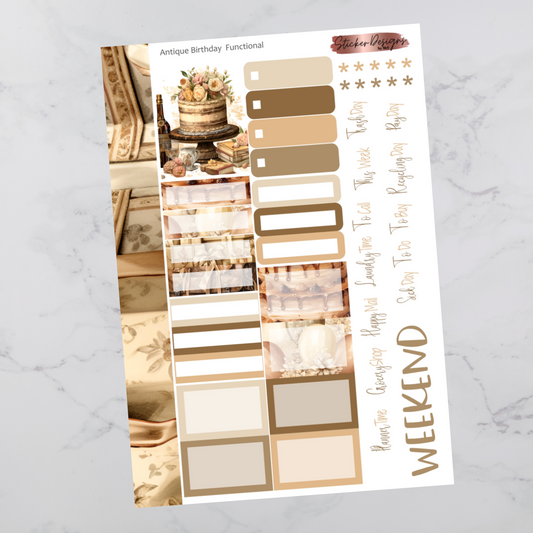 Antique Birthday - Functional Sheet