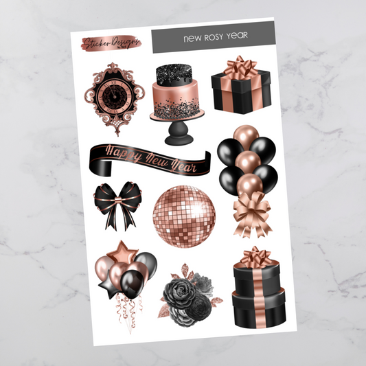 New Rosy Year Deco - Deco Stickers