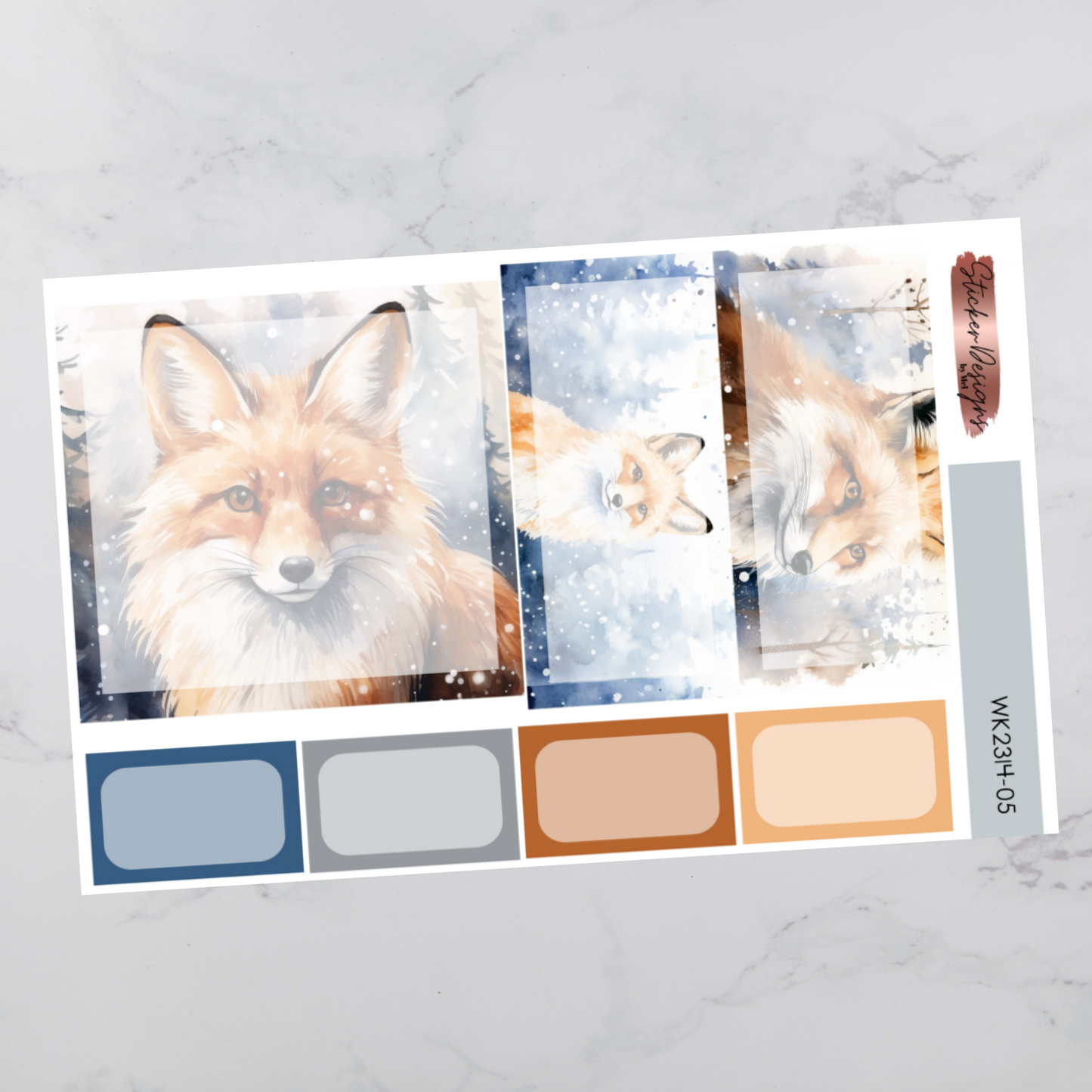 Weekly Kit 2314 - Winter Fox - Vertical Layout