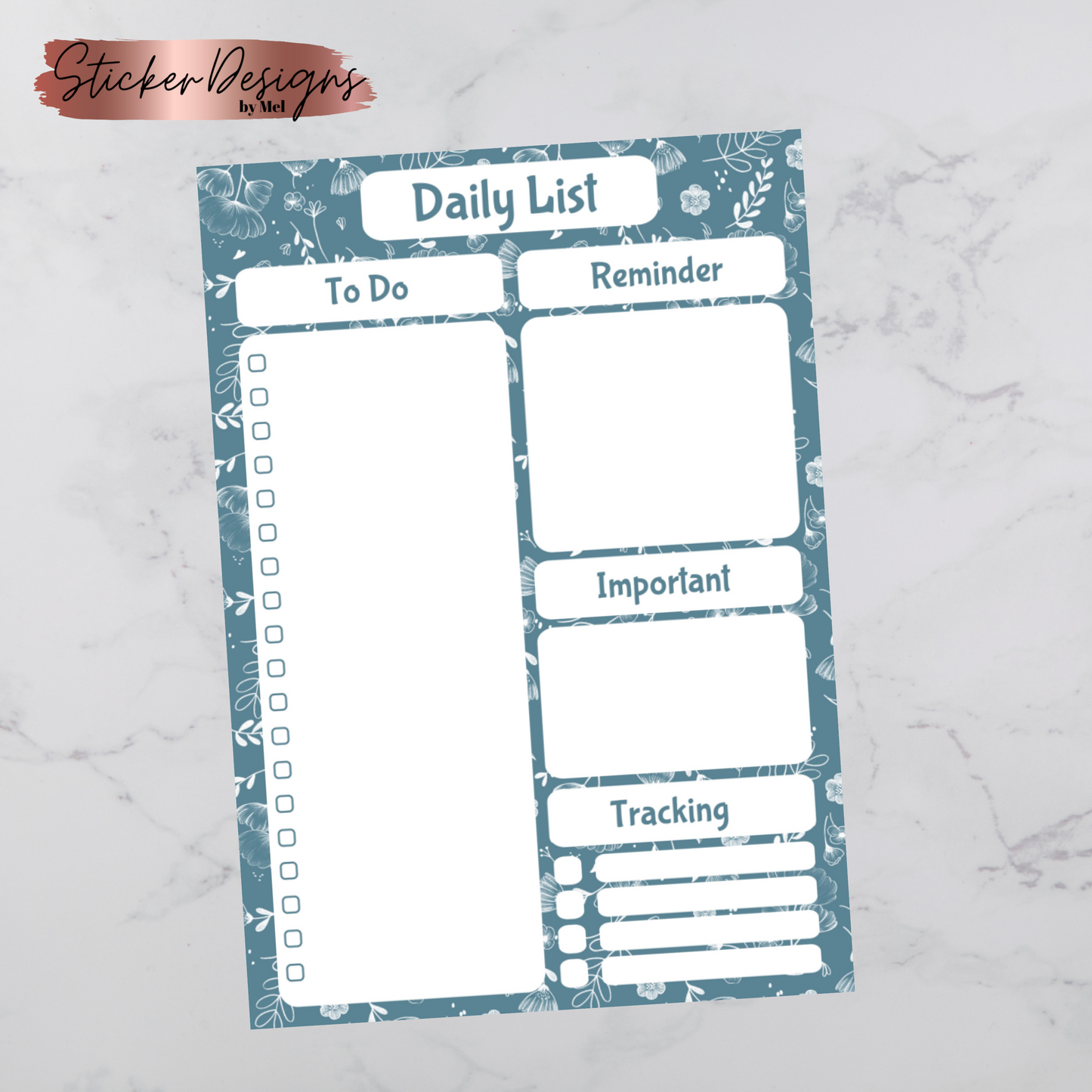 Blue Handmade Notepad