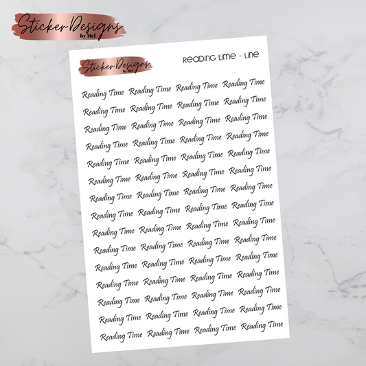 Reading Time Script - One line