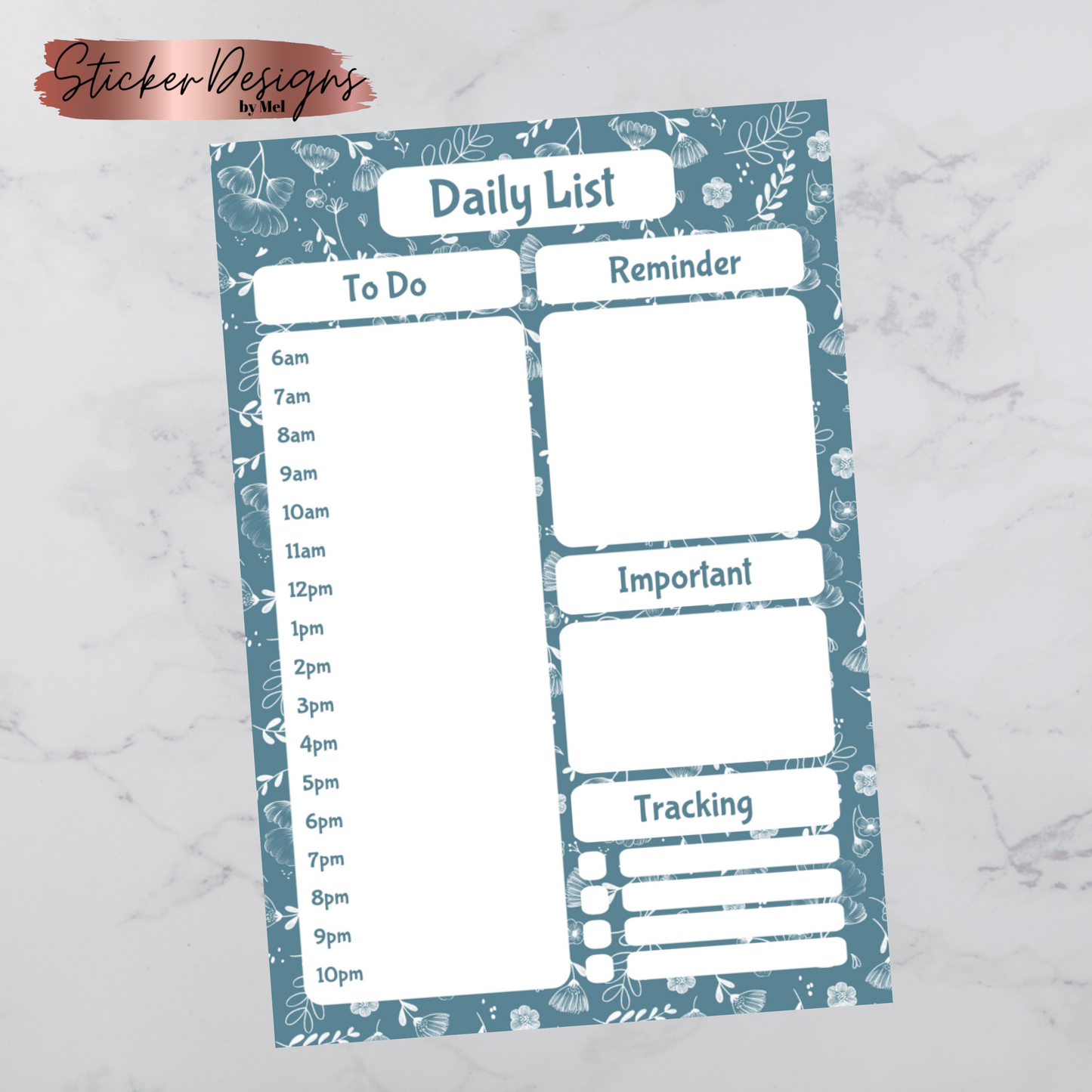 Blue Handmade Notepad