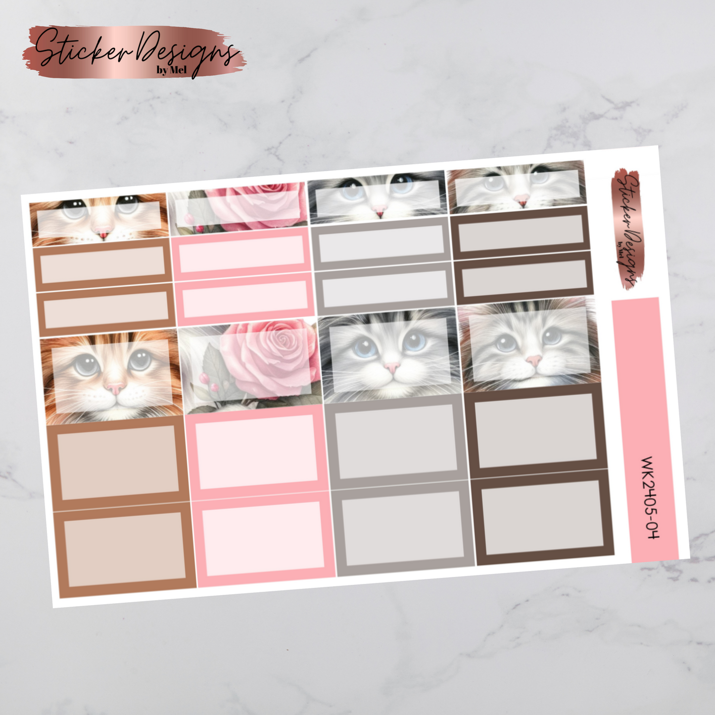 Weekly Kit 2405 - Loveable Cats - Vertical Layout