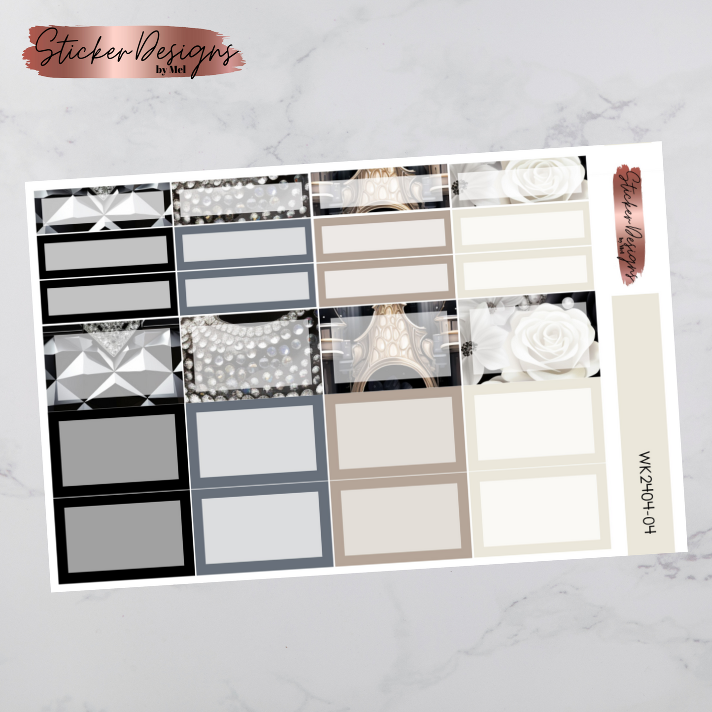 Weekly Kit 2404 - Black Tie Royalty - Vertical Layout