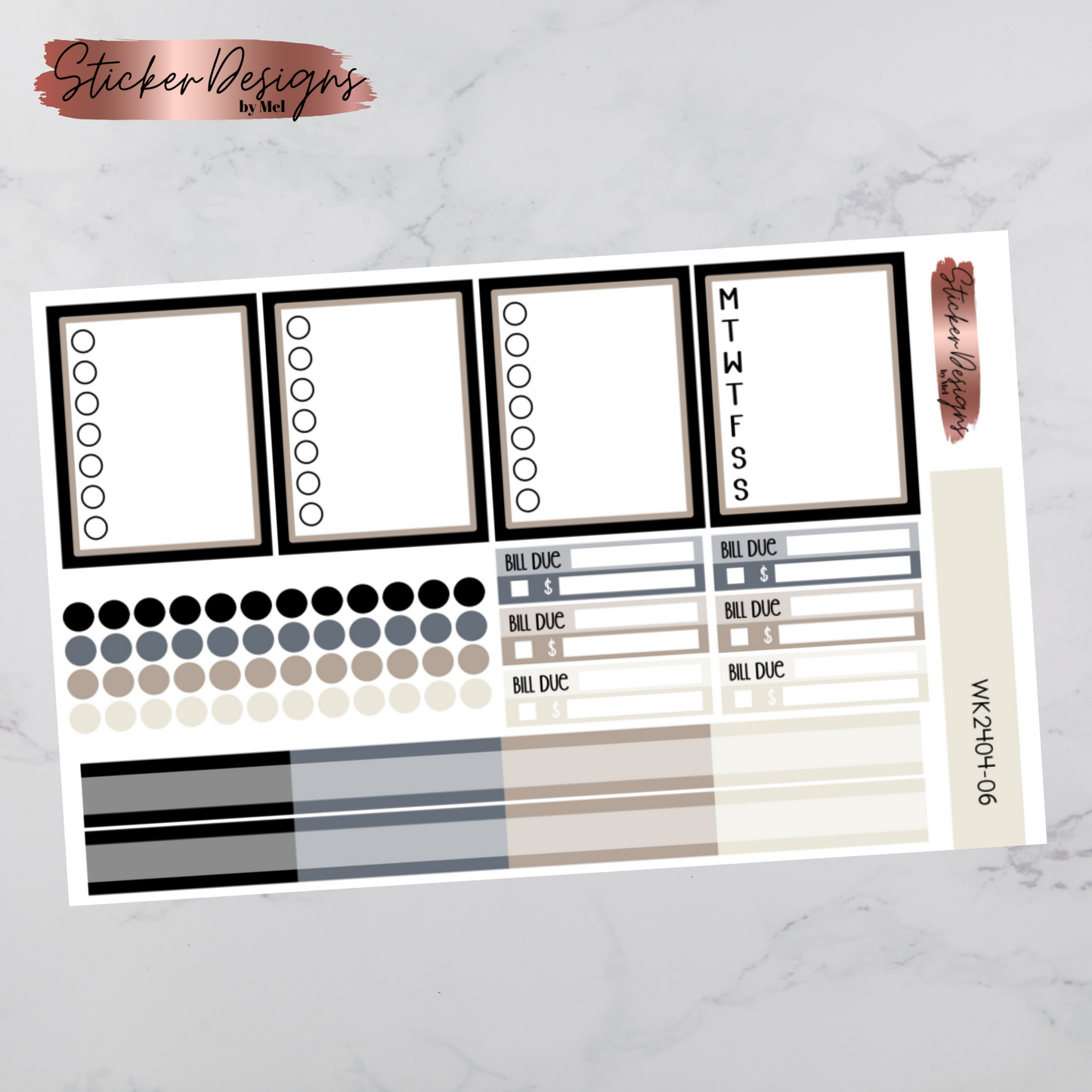 Weekly Kit 2404 - Black Tie Royalty - Vertical Layout