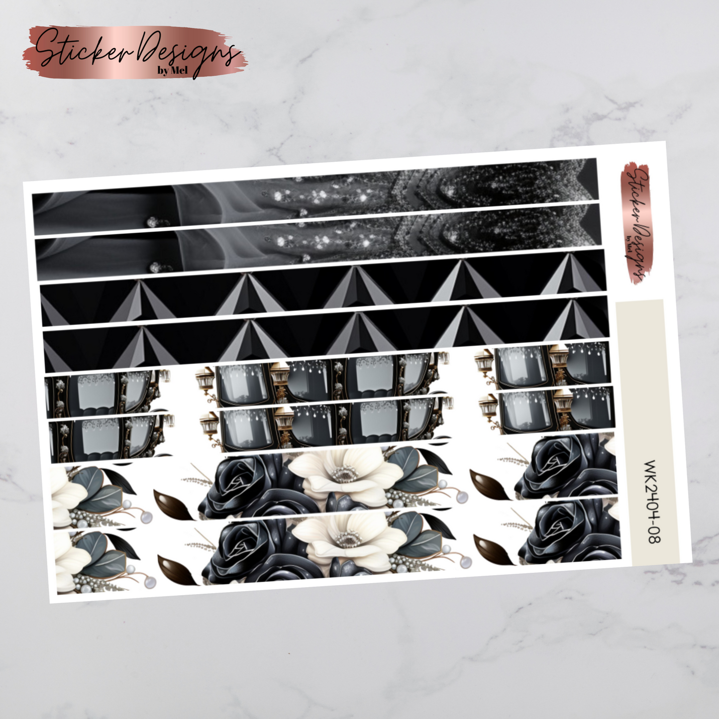 Weekly Kit 2404 - Black Tie Royalty - Vertical Layout