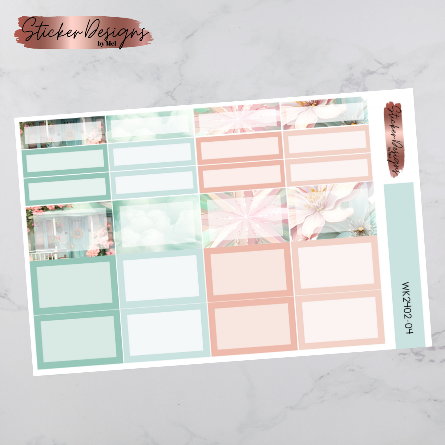 Weekly Kit 2402 - Minty Fantasy - Vertical Layout