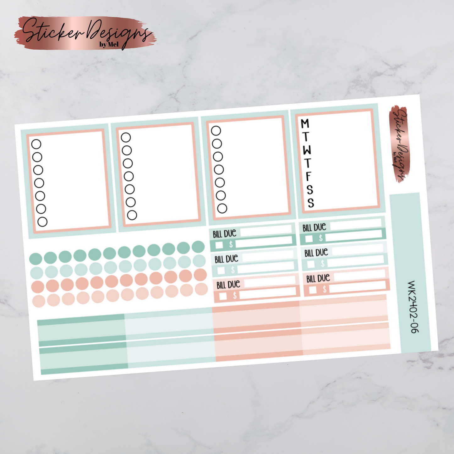 Weekly Kit 2402 - Minty Fantasy - Vertical Layout