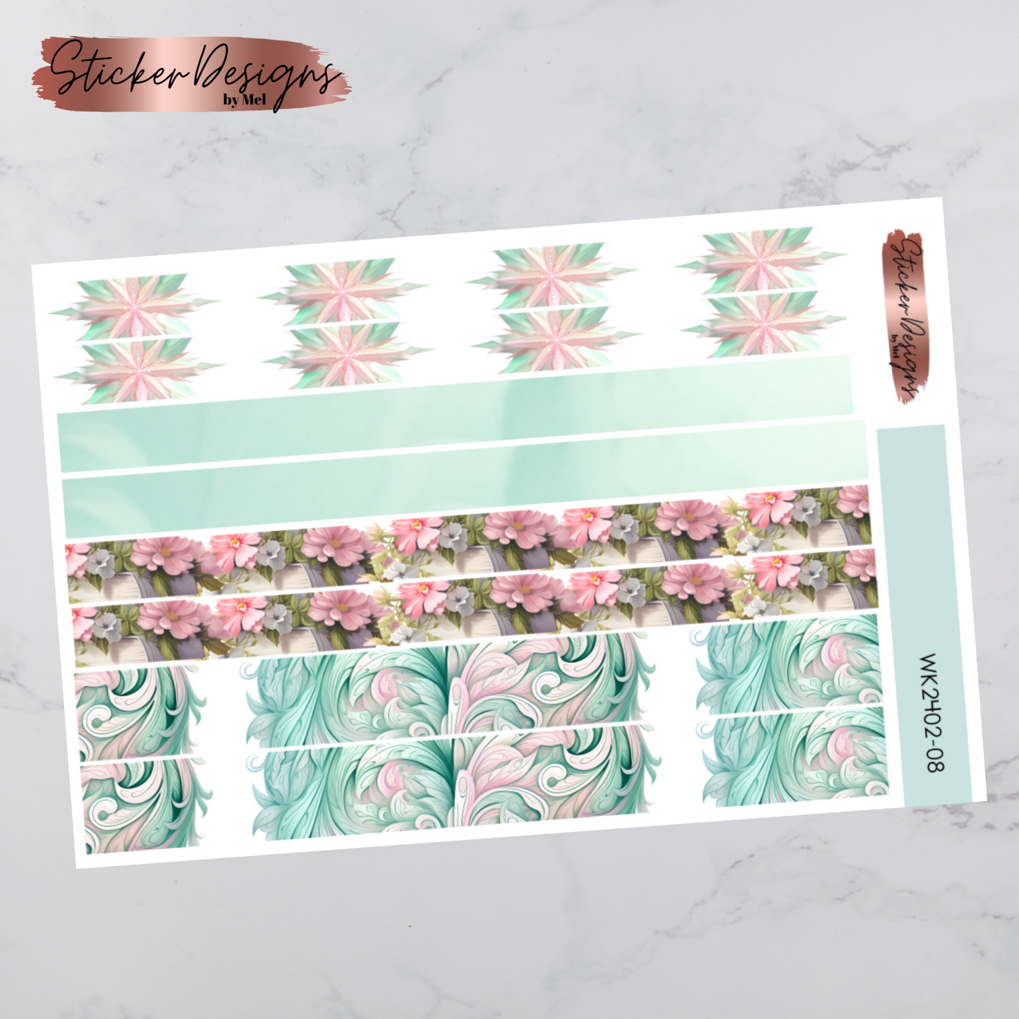 Weekly Kit 2402 - Minty Fantasy - Vertical Layout
