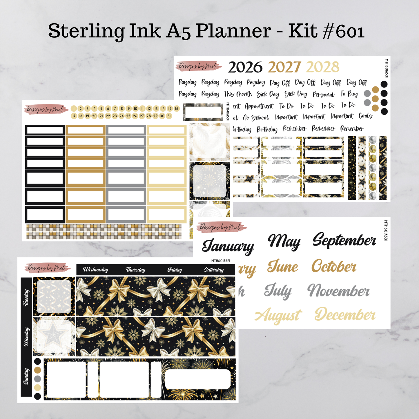 MTH 601 - Sterling Ink A5 Planner