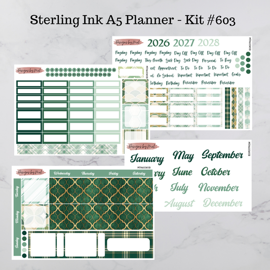 MTH 603 - Sterling Ink A5 Planner