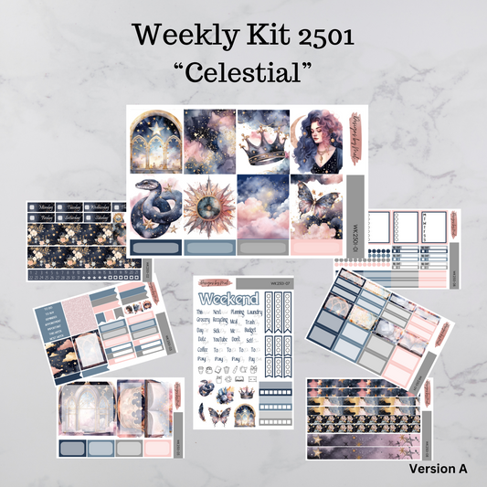 Weekly Kit 2501 - Celestial - Vertical Layout