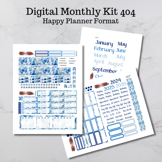 Printable HP Monthly Kit - #404