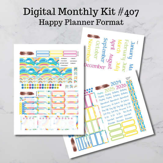 Printable HP Monthly Kit - #407