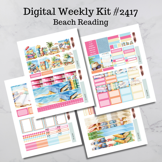 Printable Beach Reading Weekly Kit