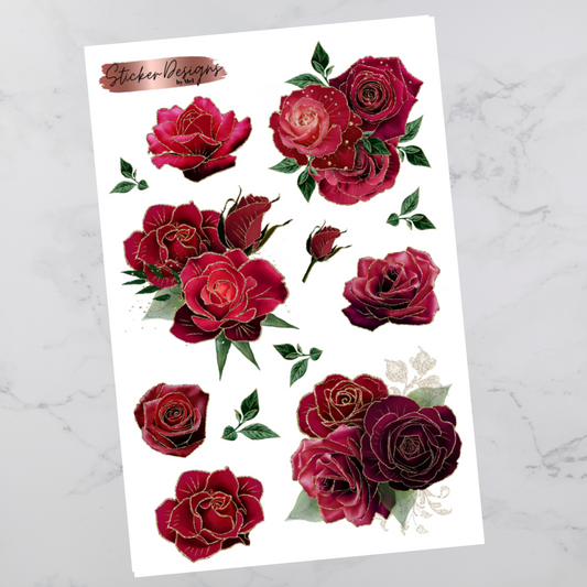 Red & Gold Florals - Floral Deco
