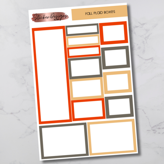Fall Plaid Boxes - Functional Boxes