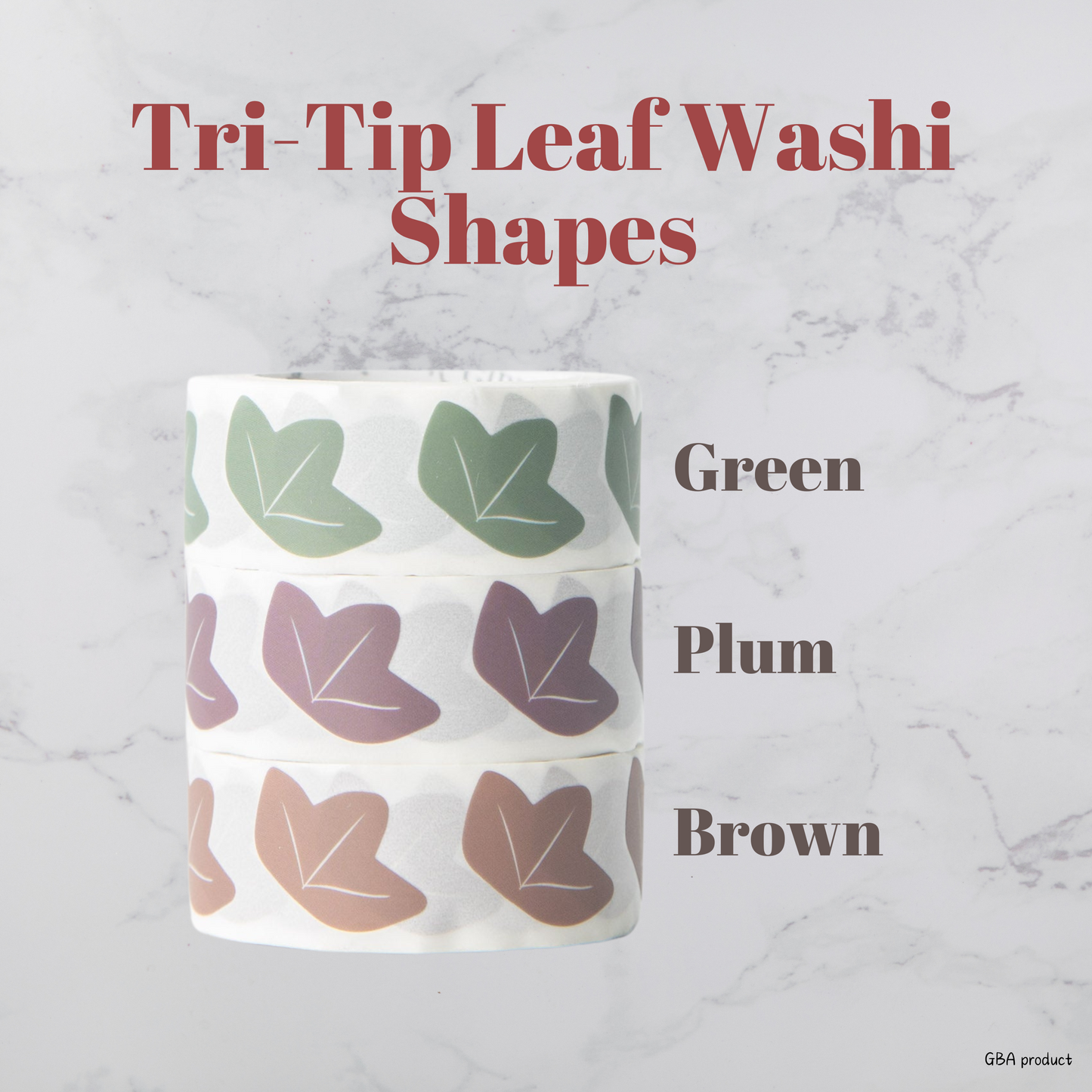 Tri-Tip Leaf Shaped Washi Tape
