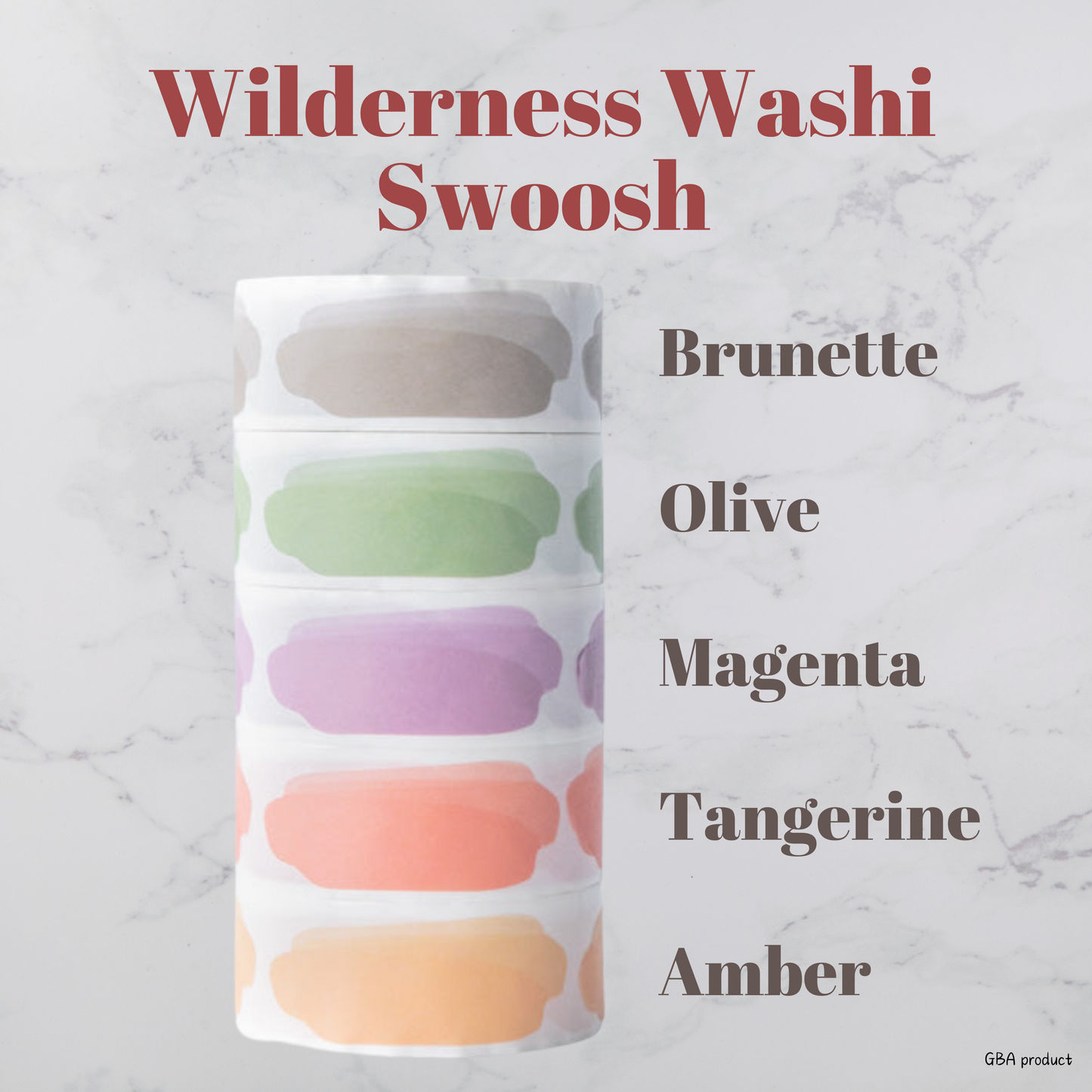 Wilderness Swoosh Washi Tape