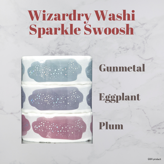 Wizardry Sparkle Swoosh Washi Tape