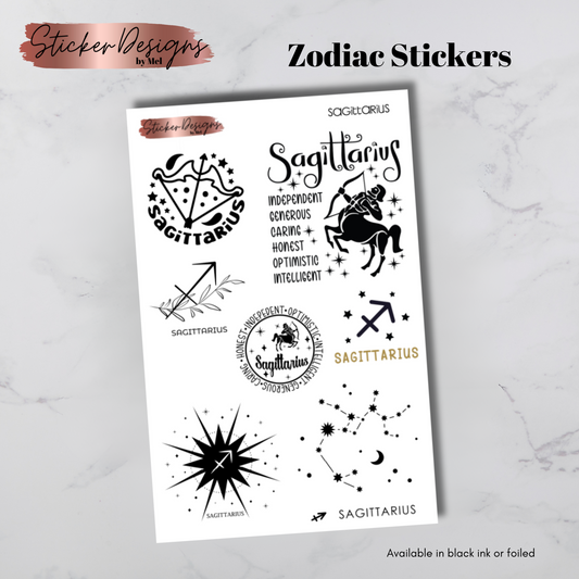 Sagittarius Zodiac Stickers